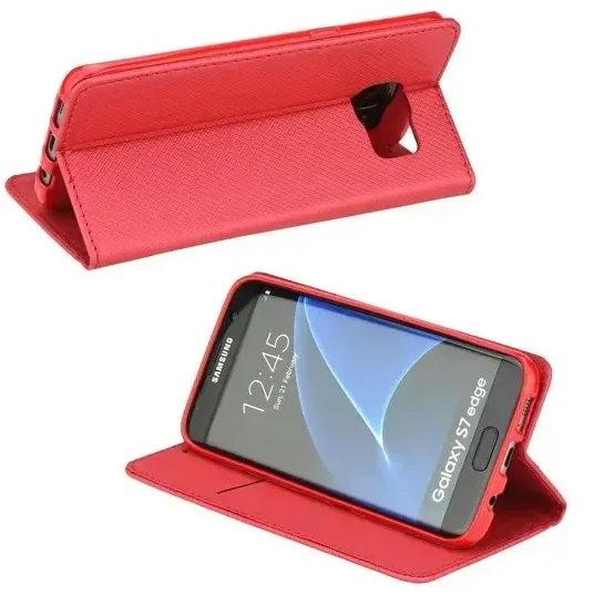 Dėklas Smart Magnet book Xiaomi Redmi 10C raudonas/raudona