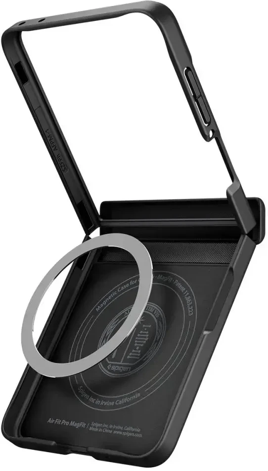 Dėklas Spigen Air Fit Pro Mag MagSafe skirtas Samsung Galaxy Z Flip8 juodos spalvos