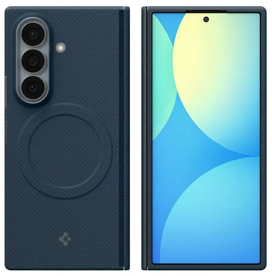Dėklas Spigen AirSkin Aramid MagSafe Samsung Galaxy Z FOLD 8 ULTRA NAVY