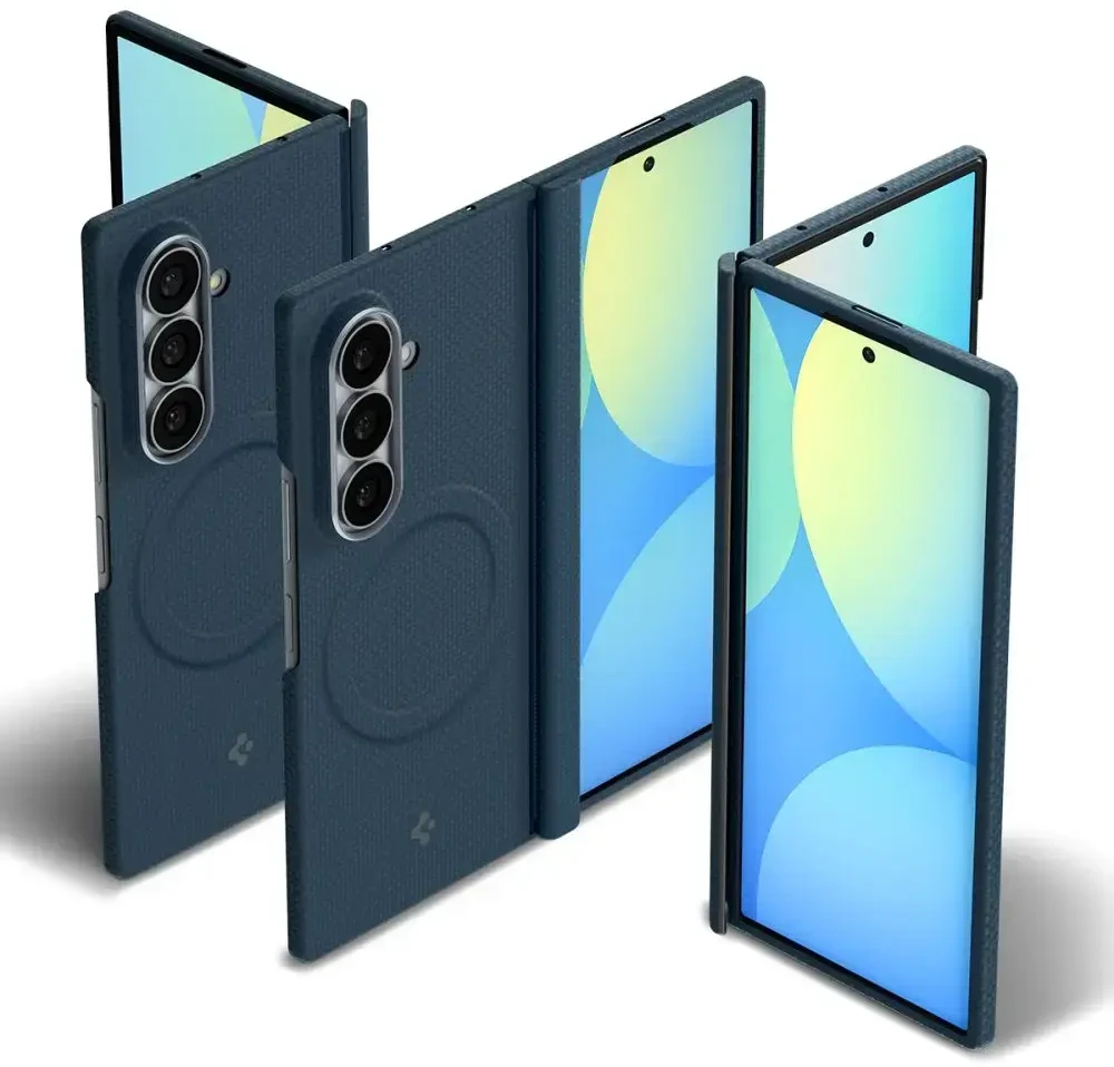 Dėklas Spigen AirSkin Aramid MagSafe Samsung Galaxy Z FOLD 8 ULTRA NAVY