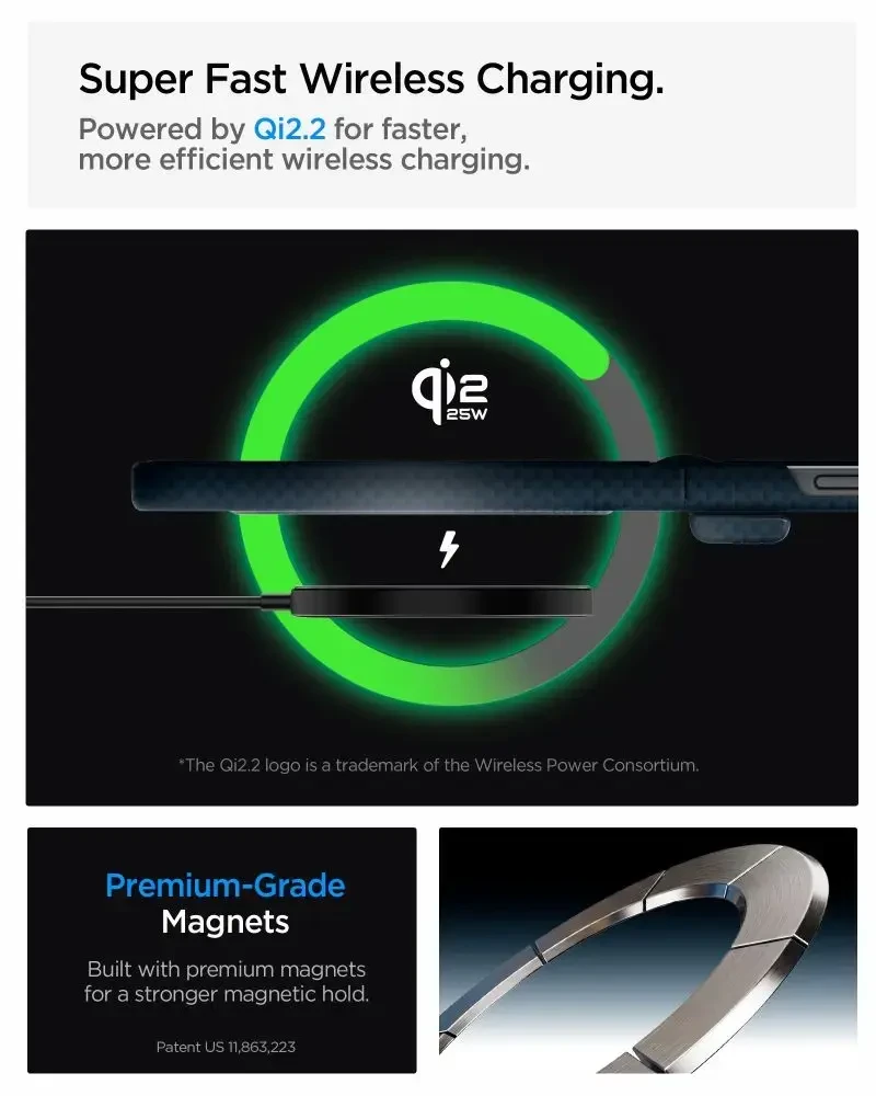 Dėklas Spigen AirSkin Aramid MagSafe Samsung Galaxy Z FLIP 8 NAVY