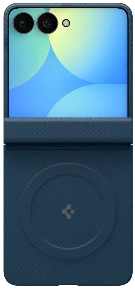 Dėklas Spigen AirSkin Aramid MagSafe Samsung Galaxy Z FLIP 8 NAVY