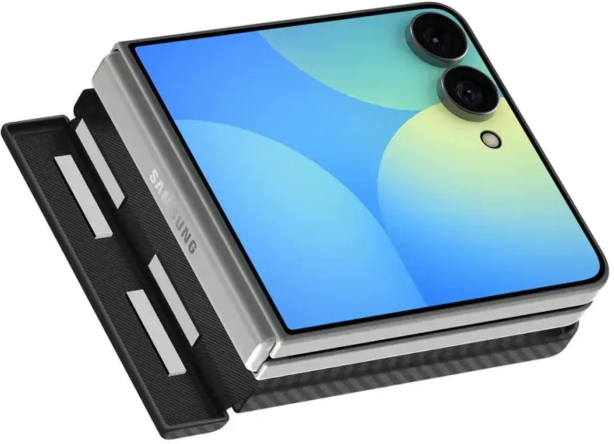 Dėklas Spigen Air Skin Aramid Mag MagSafe skirtas Samsung Galaxy Z Flip8 juodos spalvos