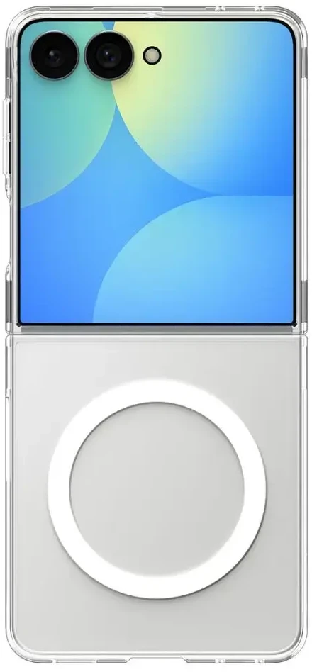 Dėklas SPIGEN AIRSKIN MAGSAFE GALAXY Z FLIP 8 SKAIDRUS/Baltas