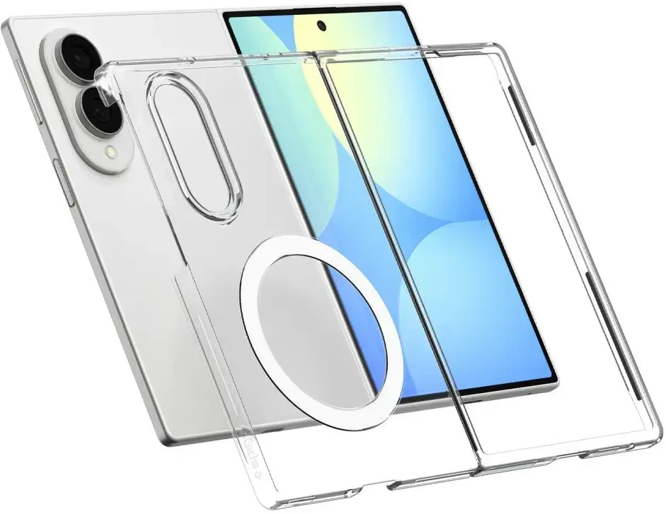 Dėklas SPIGEN AIRSKIN MAGSAFE GALAXY Z FOLD 8 SKAIDRUS/Baltas