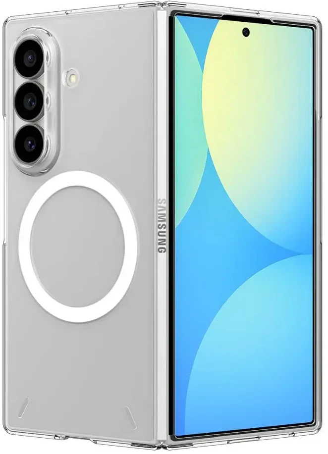 Dėklas Spigen Air Skin MagSafe skirtas Samsung Galaxy Z Fold8 Ultra skaidrus baltos spalvos
