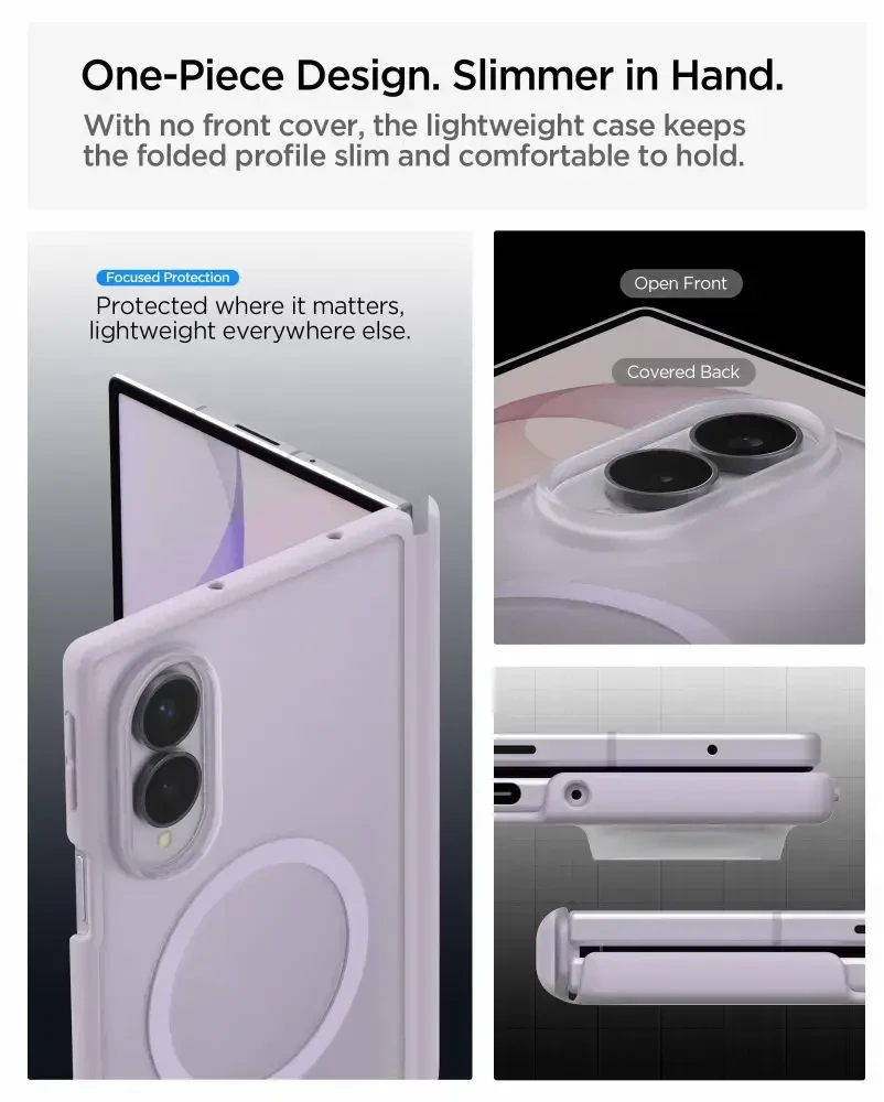 Dėklas SPIGEN AIRSKIN ZERO MAGSAFE GALAXY Z FOLD 8 ŠALNINĖS LEVANDOS