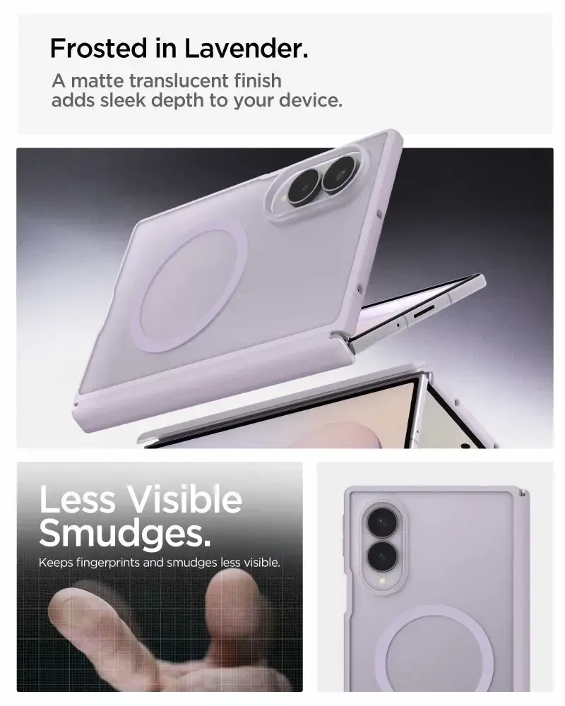 Dėklas SPIGEN AIRSKIN ZERO MAGSAFE GALAXY Z FOLD 8 ŠALNINĖS LEVANDOS