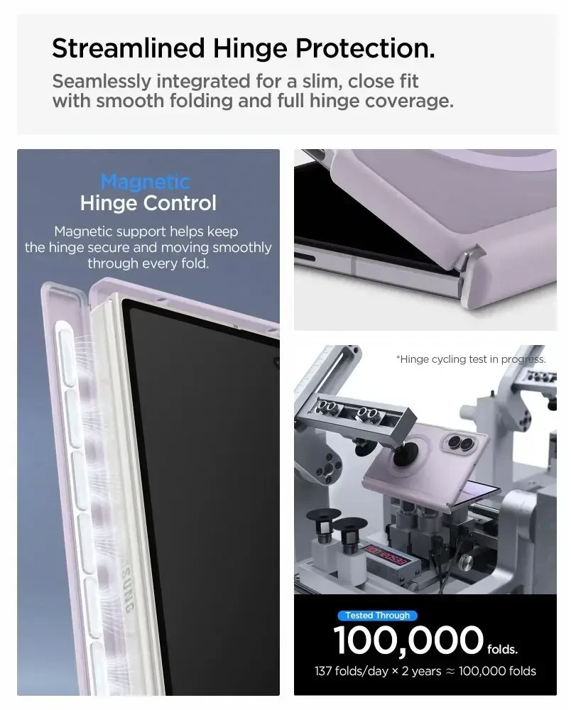 Dėklas SPIGEN AIRSKIN ZERO MAGSAFE GALAXY Z FOLD 8 ŠALNINĖS LEVANDOS