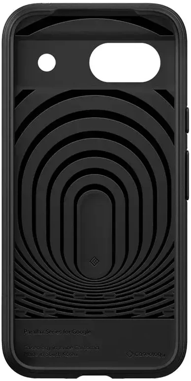 Dėklas Spigen Kazeologijos paralaksas, matinis juodas - „Google Pixel 8a“