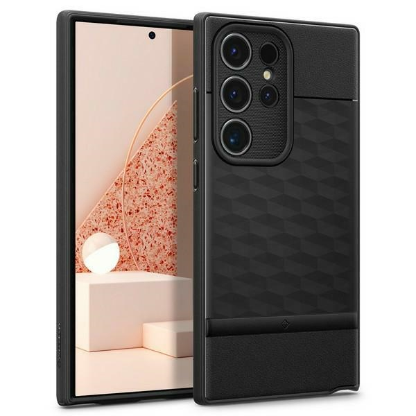 Spigen Samsung Galaxy S24 Ultra Caseology Parallax Matte dėklas telefonui juodos spalvos