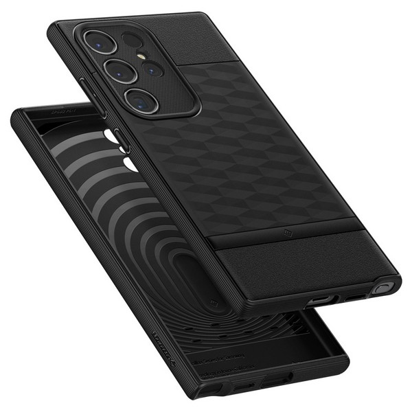 Spigen Samsung Galaxy S24 Ultra Caseology Parallax Matte dėklas telefonui juodos spalvos
