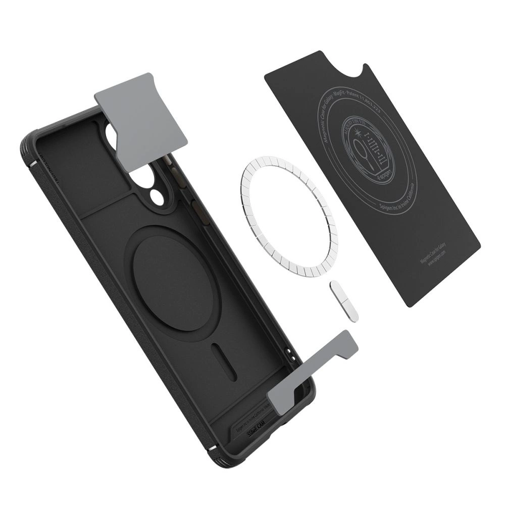 Spigen Core Armor Mag dėklas su MagSafe skirtas Samsung Galaxy S25 Edge – juodos spalvos