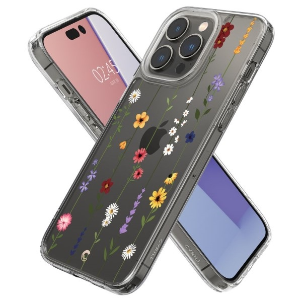 Dėklas Spigen Cyrill Cecile, gėlių sodas - iPhone 14 Pro