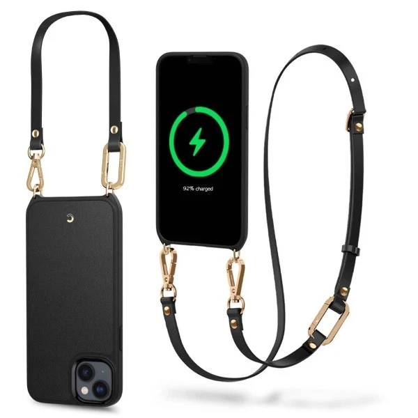 Dėklas Spigen Cyrill Classic Charm MagSafe, juodas - iPhone 14