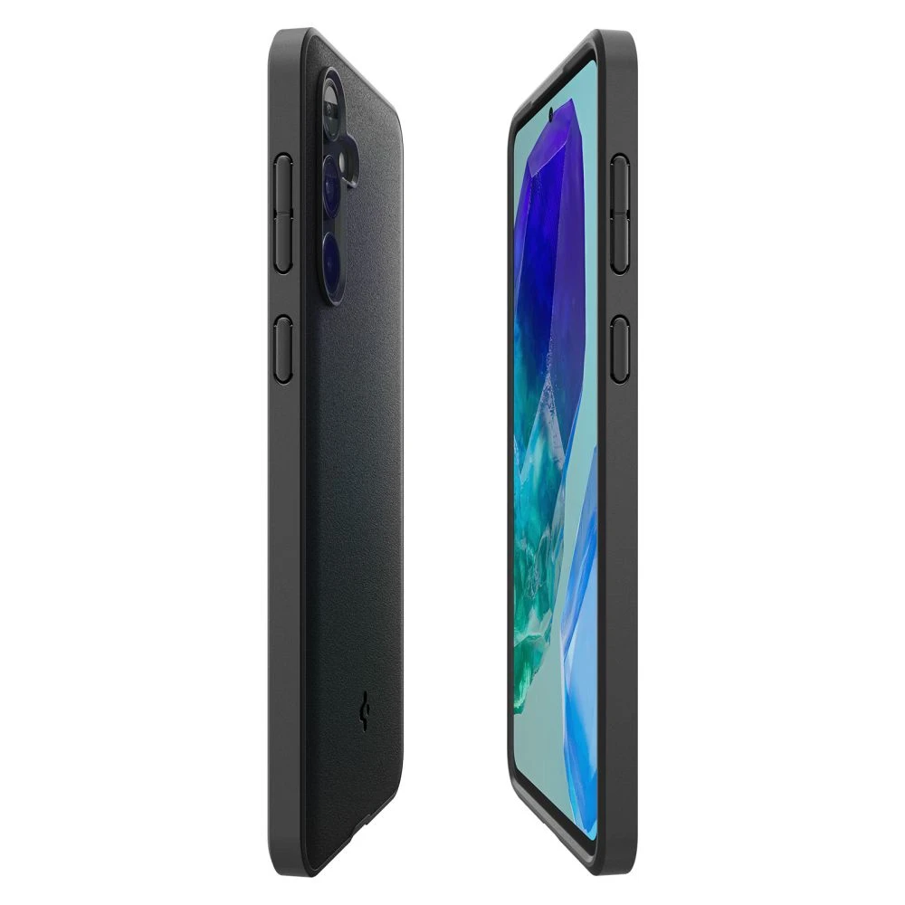 Spigen Essential SandBlast – dėklas skirtas Samsung Galaxy M55 5G Matte Juodas