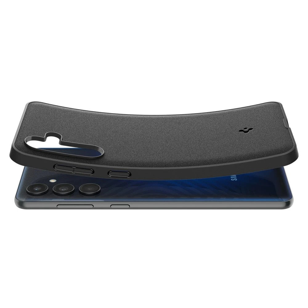 Spigen Essential SandBlast – dėklas skirtas Samsung Galaxy M55 5G Matte Juodas