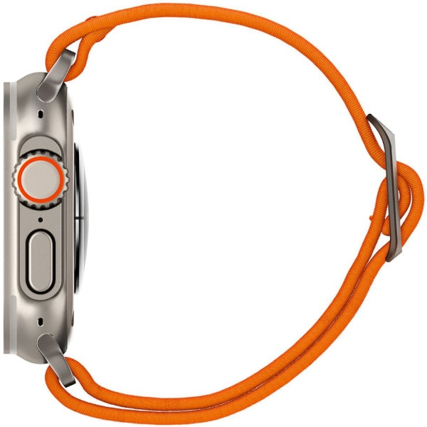 Dėklas Spigen Fit Lite Ultra Apple Watch 4 / 5 / 6 / 7 / 8 / SE / Ultra (42 / 44 / 45 / 49 mm) oranžinės spalvos