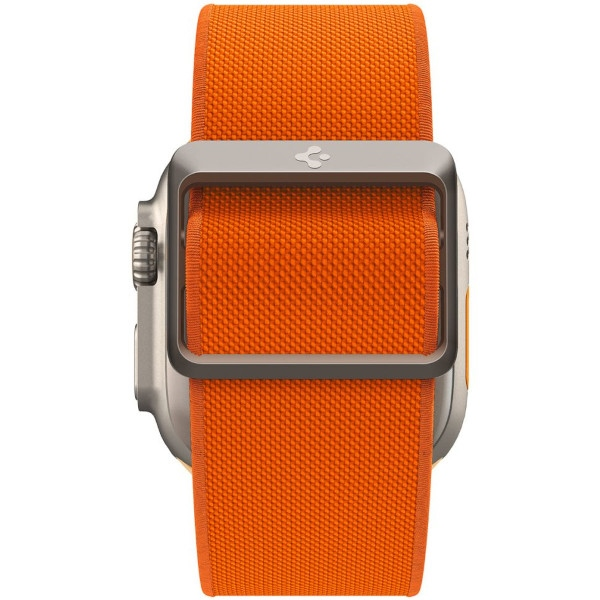 Dėklas Spigen Fit Lite Ultra Apple Watch 4 / 5 / 6 / 7 / 8 / SE / Ultra (42 / 44 / 45 / 49 mm) oranžinės spalvos