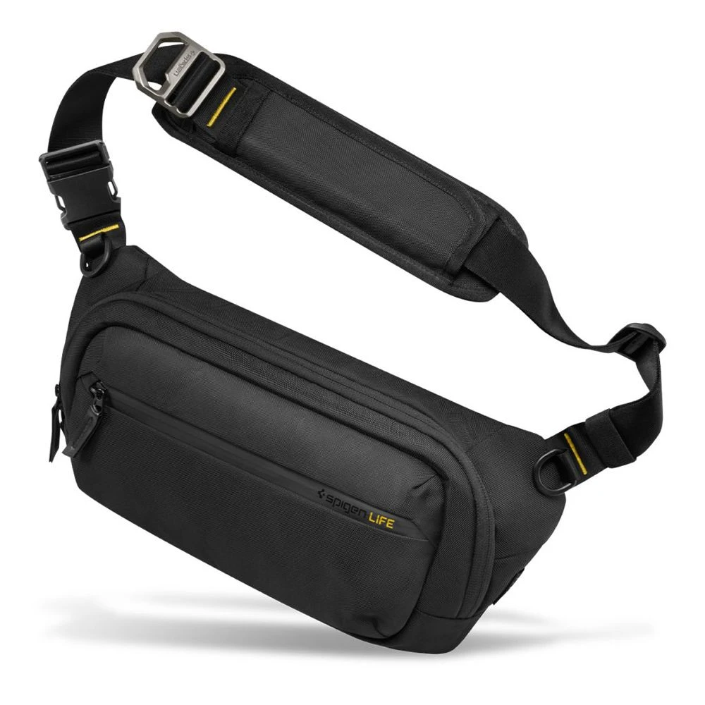 Spigen Klasden Sling Bag, juodos spalvos