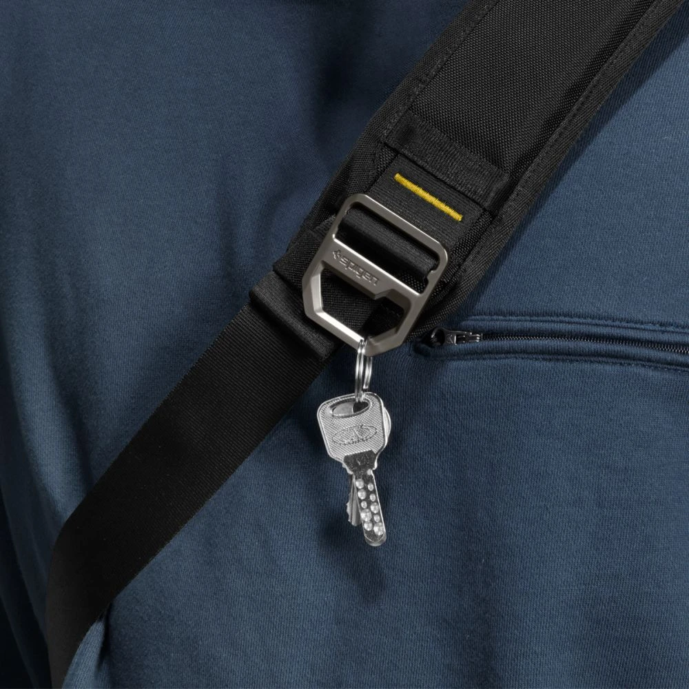 Spigen Klasden Sling Bag, juodos spalvos