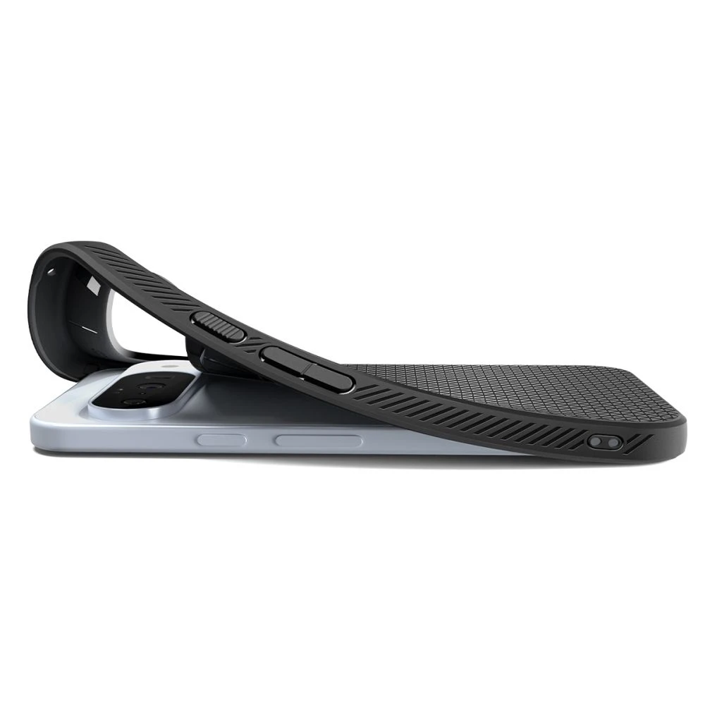 Dėklas Spigen Liquid Air, matte juodos spalvos – Google Pixel 10 Pro/Pixel 10