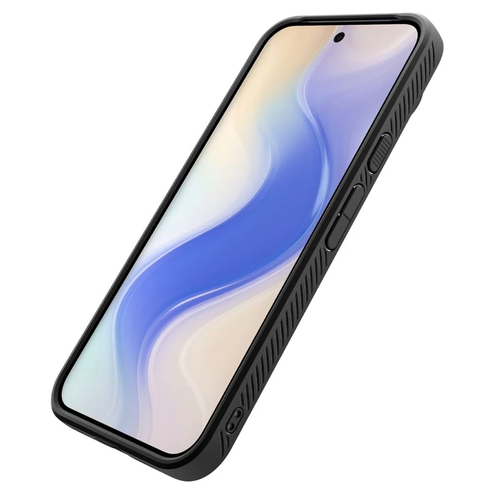 Dėklas Spigen Liquid Air, matte juodos spalvos – Google Pixel 10 Pro/Pixel 10