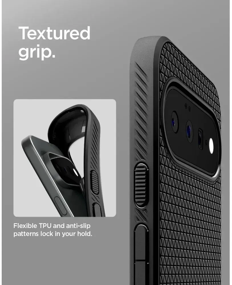 Dėklas SPIGEN LIQUID AIR GOOGLE PIXEL 11 MATTE Juodas