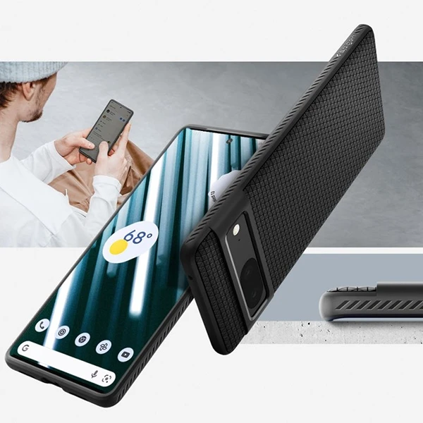 Spigen Liquid Air dėklas skirtas Google Pixel 7, spalva - Matte Black