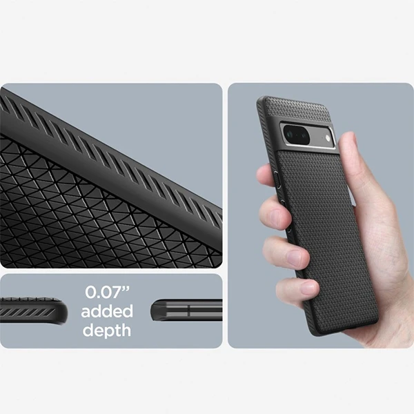 Spigen Liquid Air dėklas skirtas Google Pixel 7, spalva - Matte Black