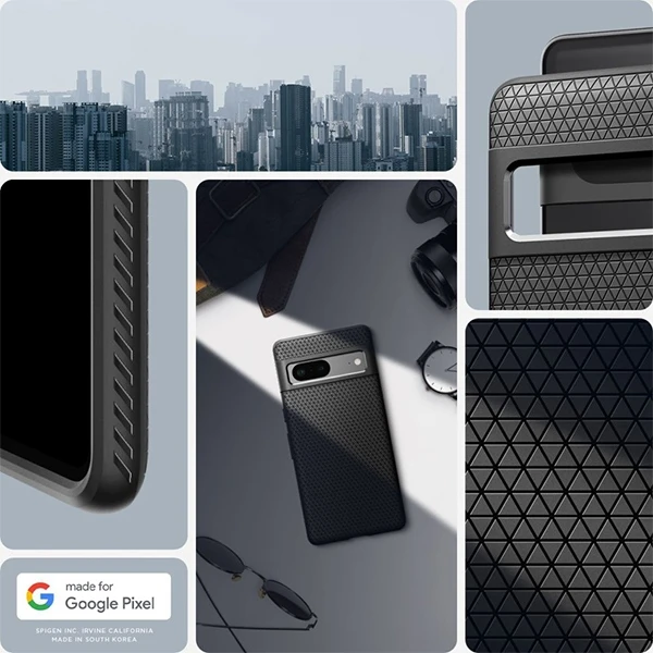 Spigen Liquid Air dėklas skirtas Google Pixel 7, spalva - Matte Black