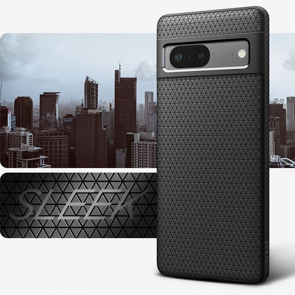 Spigen Liquid Air dėklas skirtas Google Pixel 7, spalva - Matte Black