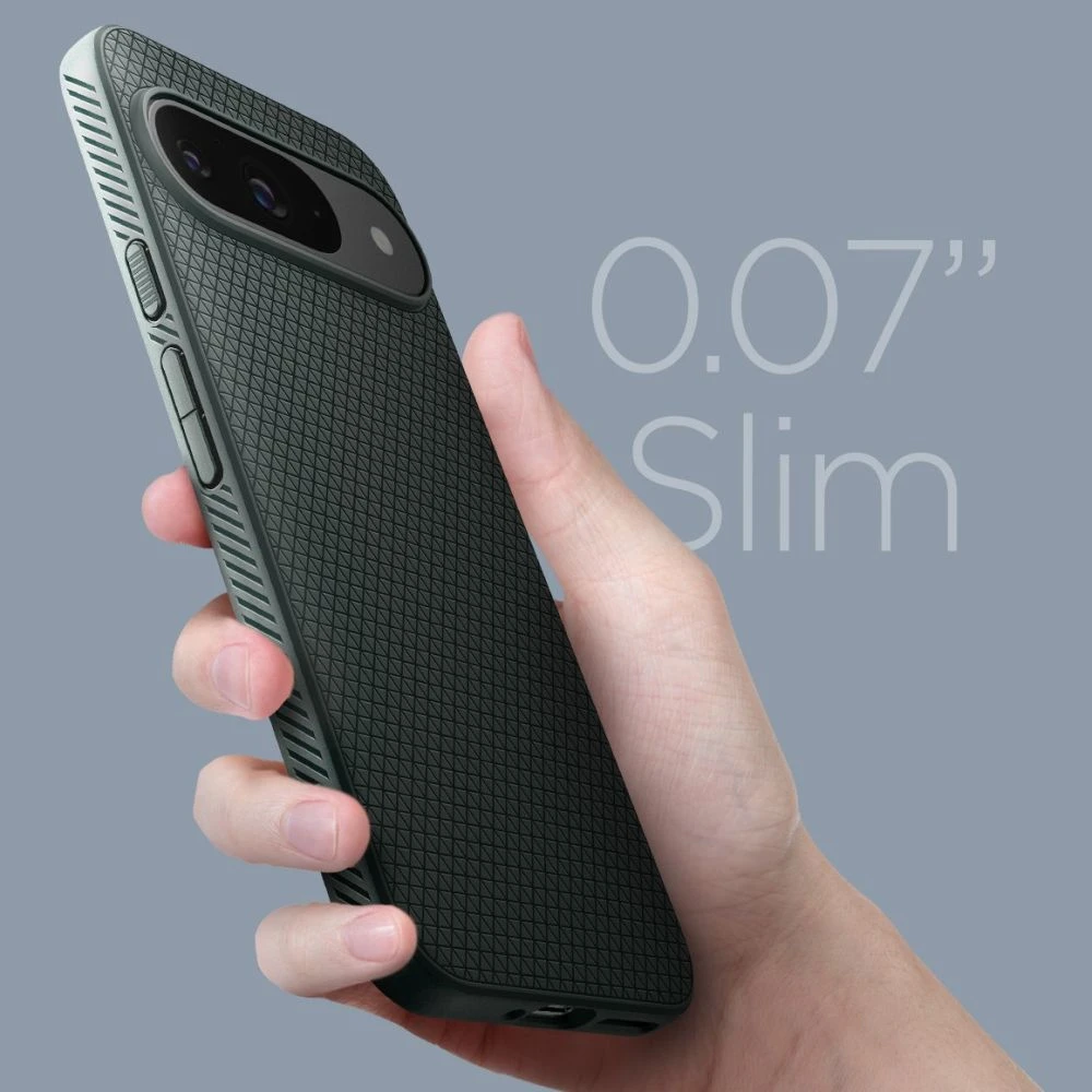 Spigen Liquid Air – dėklas skirtas Google Pixel 9 / 9 Pro Abyss Žalias