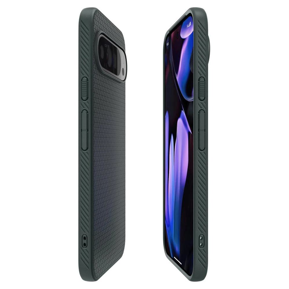 Spigen Liquid Air – dėklas skirtas Google Pixel 9 / 9 Pro Abyss Žalias