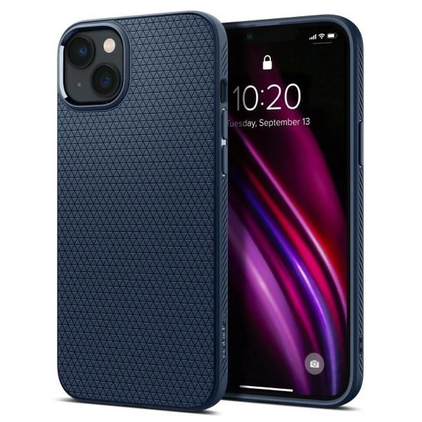Dėklas Spigen Liquid Air, navy mėlynas - iPhone 14