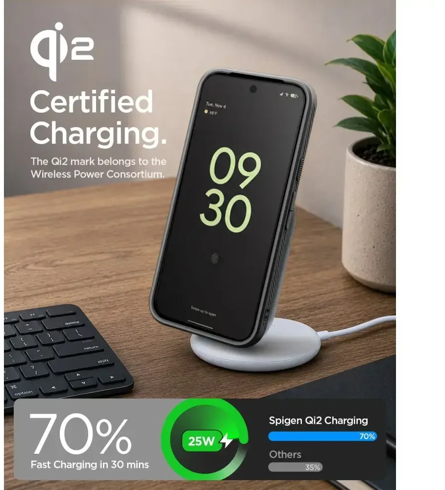 Dėklas SPIGEN LIQUID AIR MAG MAGSAFE GOOGLE PIXEL 11 PRO MATTE Juodas