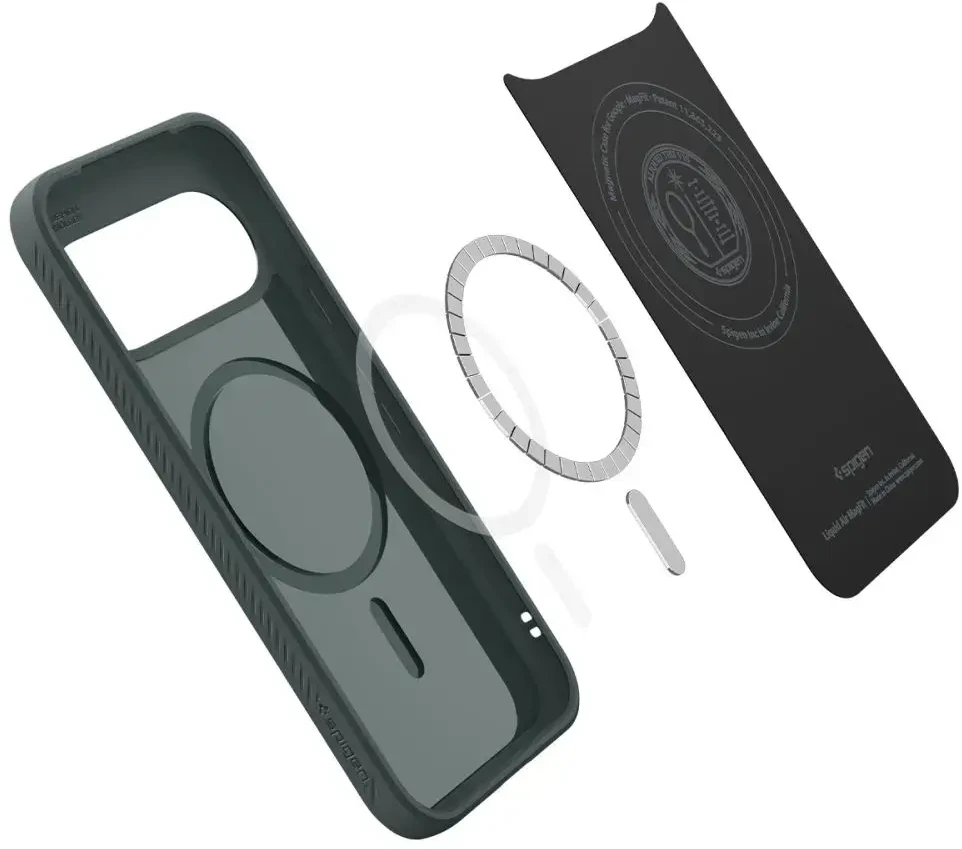 Dėklas SPIGEN LIQUID AIR MAG MAGSAFE GOOGLE PIXEL 11 ABYSS Žalias