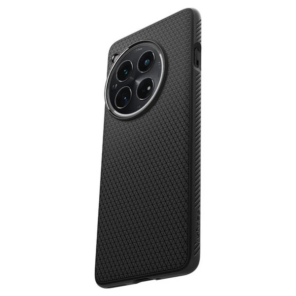 OnePlus 12 Spigen Liquid Air Matte dėklas telefonui juodos spalvos