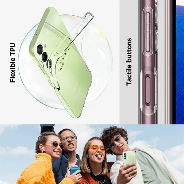 Spigen Liquid Crystal dėklas skirtas Samsung Galaxy A14 5G (NA), spalva - Crystal Clear