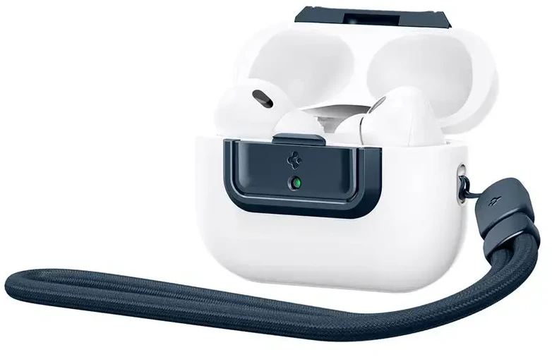 Dėklas Spigen Lock Fit M, metalinis skalūnas - AirPods Pro (2-os/1-os kartos)
