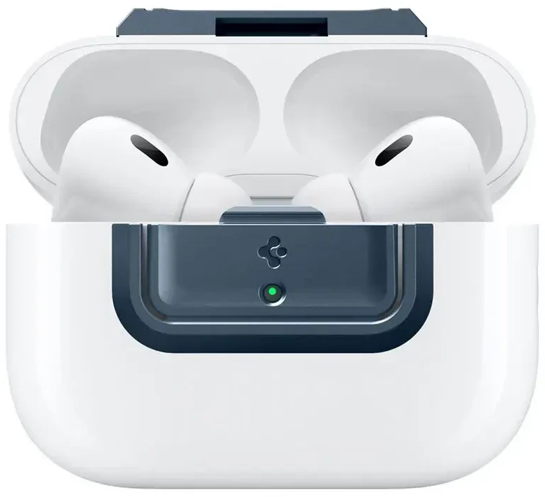 Dėklas Spigen Lock Fit M, metalinis skalūnas - AirPods Pro (2-os/1-os kartos)