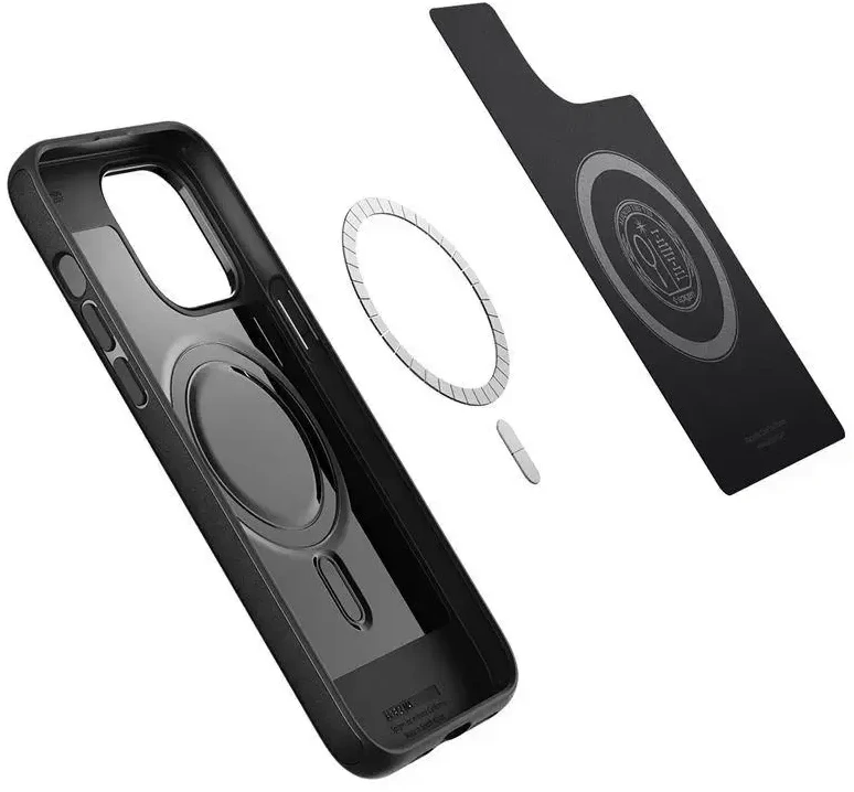 Dėklas Spigen Mag Armor MagSafe, matinė juoda - iPhone 14 Pro
