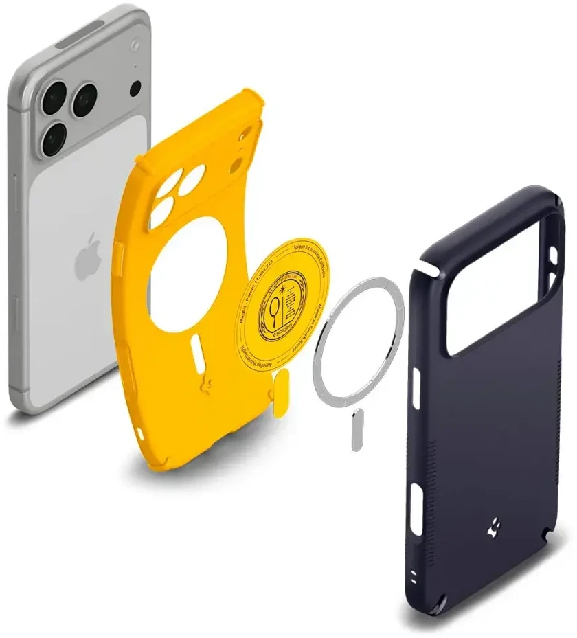 Spigen Nano Pop HIBRIDINIS MagSafe DĖKLAS iPhone 17 Pro / 18 Pro BLUEBERRY NAVY