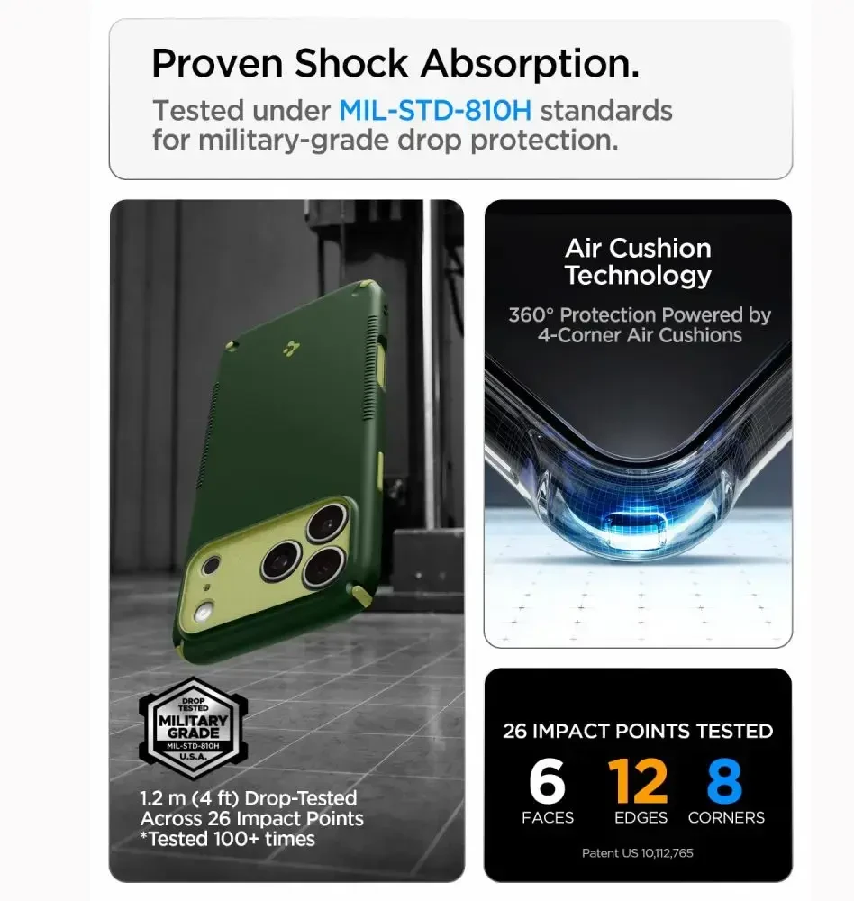 Dėklas SPIGEN case NANO POP HYBRID compatible with MagSafe for IPHONE 18 Pro Max / 17 Pro Max avo žalias