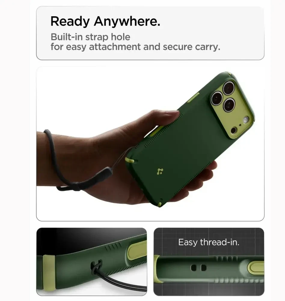 Dėklas SPIGEN case NANO POP HYBRID compatible with MagSafe for IPHONE 18 Pro Max / 17 Pro Max avo žalias