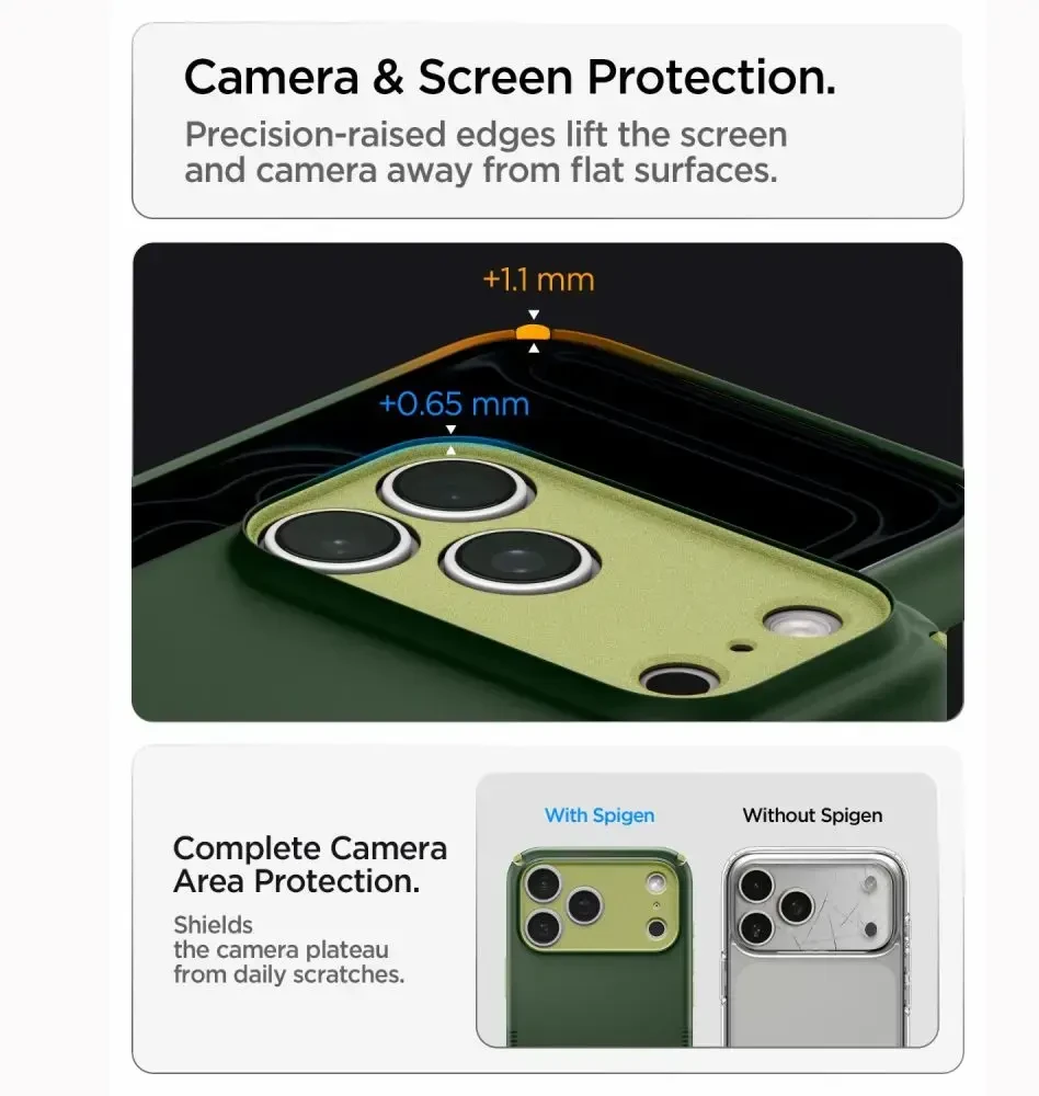 Dėklas SPIGEN case NANO POP HYBRID compatible with MagSafe for IPHONE 18 Pro Max / 17 Pro Max avo žalias