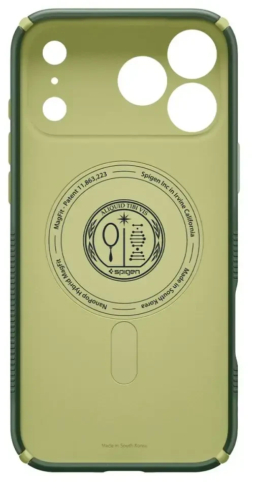 Dėklas SPIGEN case NANO POP HYBRID compatible with MagSafe for IPHONE 18 Pro Max / 17 Pro Max avo žalias