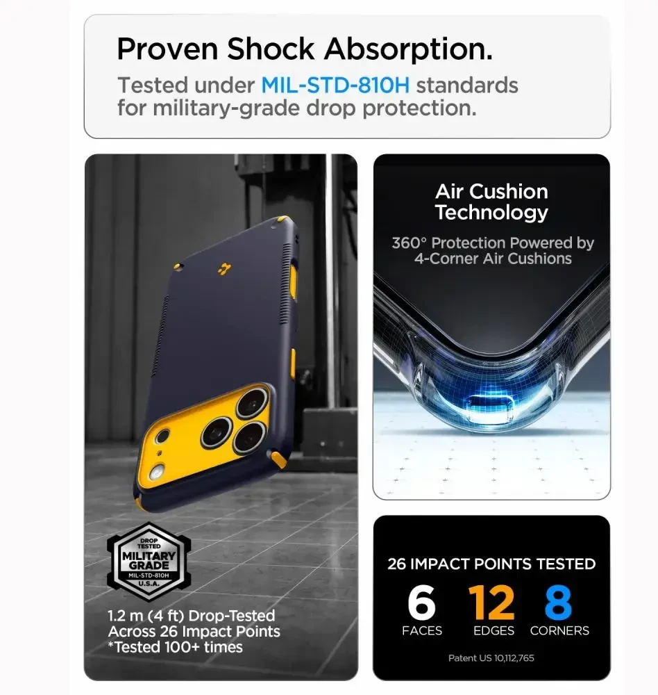 Spigen Nano Pop HIBRIDINIS MagSafe DĖKLAS iPhone 17 Pro / 18 Pro BLUEBERRY NAVY