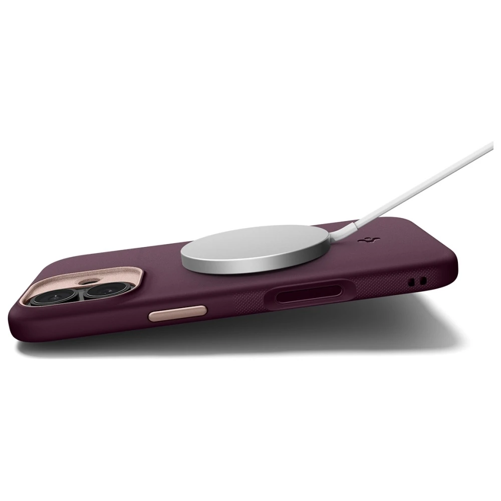 Dėklas Spigen Nano Pop Mag Magsafe iPhone 17 burgundy bean