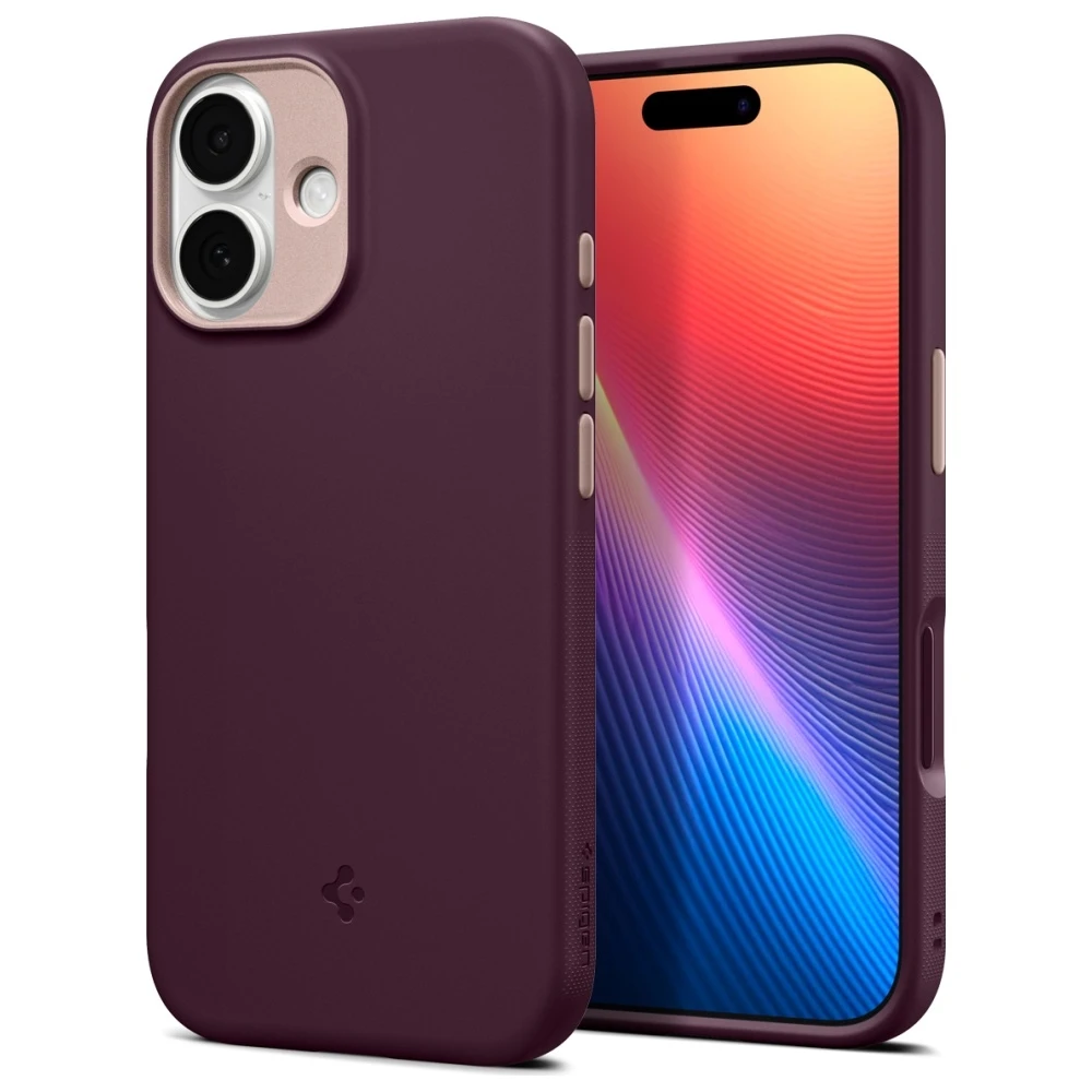 Dėklas Spigen Nano Pop Mag Magsafe iPhone 17 burgundy bean